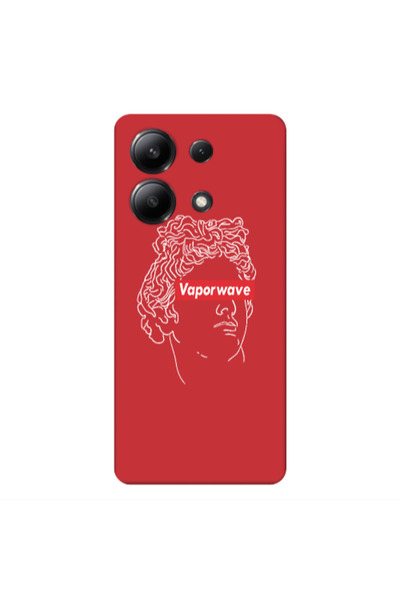 Other Xiaomi Redmi Note 13 4G Vaporwave Red Colored Silicone TPU Θήκη