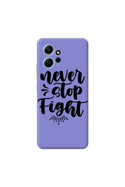 Other Xiaomi Redmi Note 12 4G Never stop fight Purple Colored Silicone TPU Θήκη