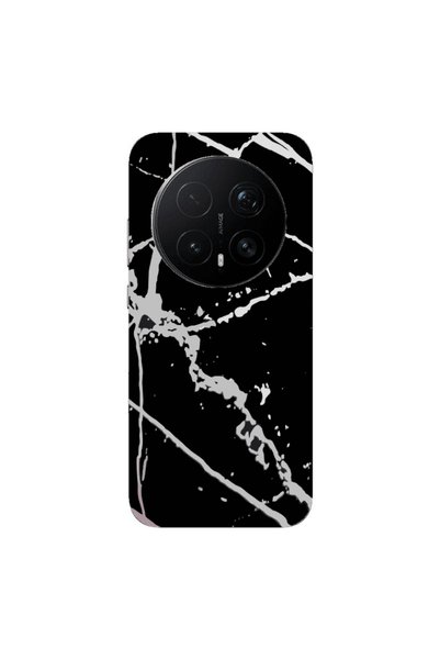 Other Honor Magic 8 Lite Pro Marble Cream Cracks Transparent Silicone TPU Θήκη