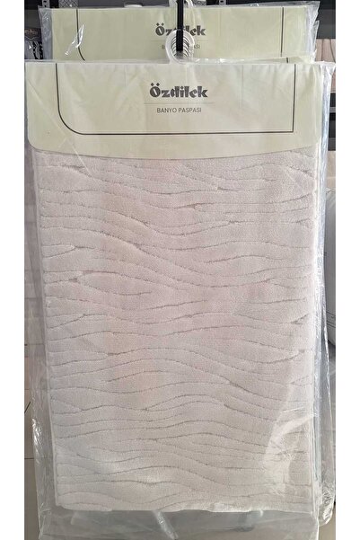 Özdilek 2-Piece Bath Mat Set - Toilet Set Cotton Mellow Ecru
