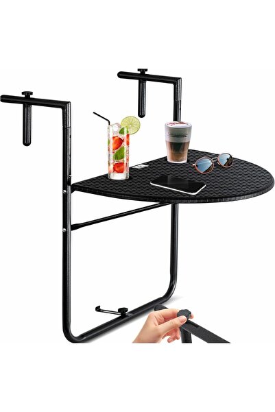 KESSER ® Masă suspendată pentru balcon, masă de balcon pliabilă pentru agățat...