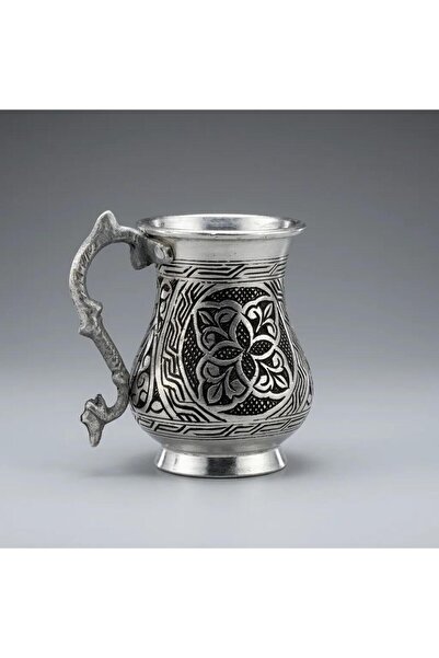 AURA COPPER Geleneksel Ağır El İşleme Kalın Bakır Ayran Kupası - Premium Kali...
