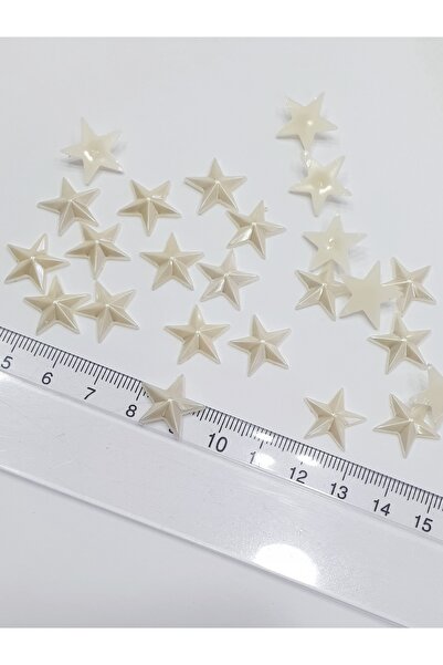 CRYSTALSHOP Yıldız İnci - 15 mm Cremă (250 bucăți)