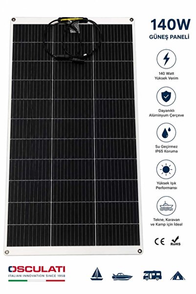 OSCULATI ESNEK GÜNEŞ PANELİ 12 VOLT 140 WATT