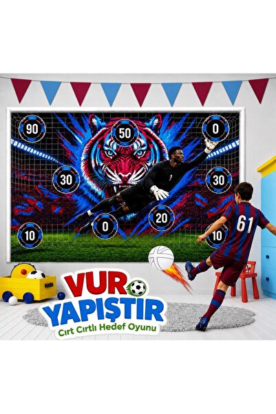 Kidstoria Taraftar Vur Yapıştır Dart Futbol Oyunu Çocuklar İçin Eğlenceli Hed...