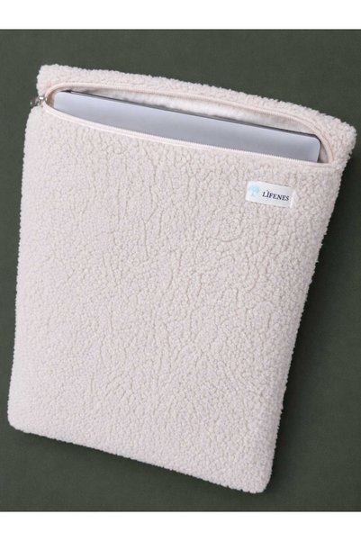 LİFENES Husă de transport pentru laptop și tabletă, compatibilă cu dimensiuni de 10-13,3 inci |   Geantă de protecție din pluș cu fermoar, 30x22 cm