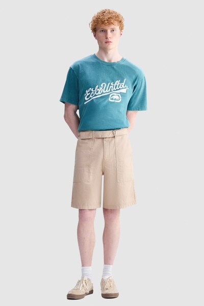 ecko unltd. Rocky Men's Regular Fit 100% Cotton Camel Denim Shorts