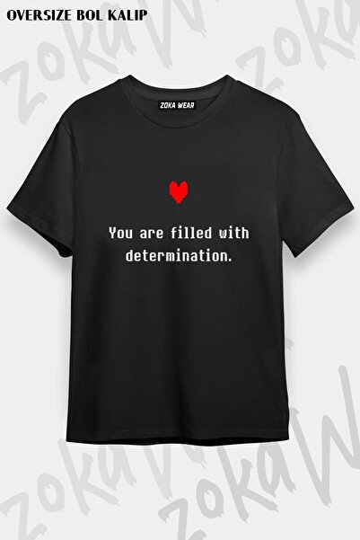 ZOKAWEAR Μπλουζάκι Unisex Loose Fit Undertale Sans v32 με στάμπα