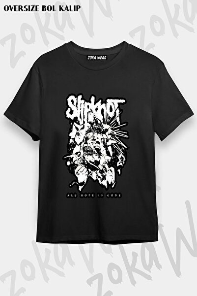 ZOKAWEAR Μπλουζάκι Unisex Loose Fit με στάμπα Slipknot v3
