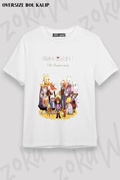 ZOKAWEAR Μπλουζάκι Unisex Loose Fit Undertale Sans v2 με στάμπα