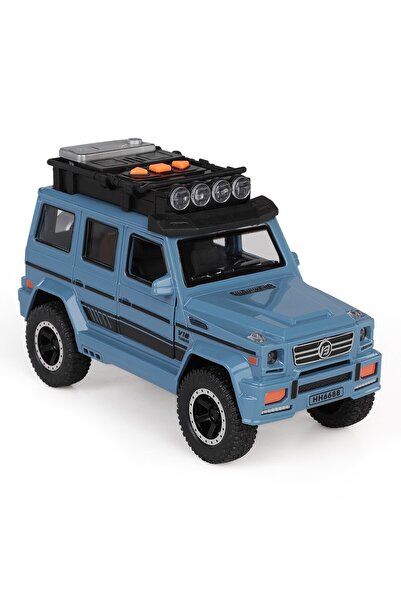 Vardem Kutulu Sürtmeli Işıklı Müzikli Off-Road Lüks Araba - Mavi