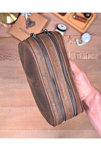 Fil Deri Genuine Leather Handle Small Handbag 2153