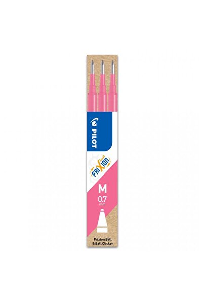 Pilot Rezervă de pix roller Pink Frixion 0.7mm, set de 3