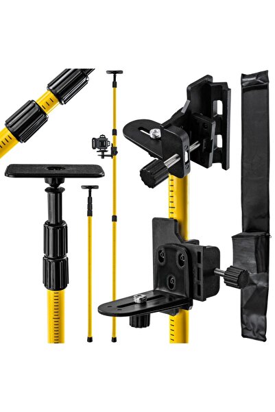 Powermat Suport telescopic pentru montare, fixare nivela laser, interval regl...