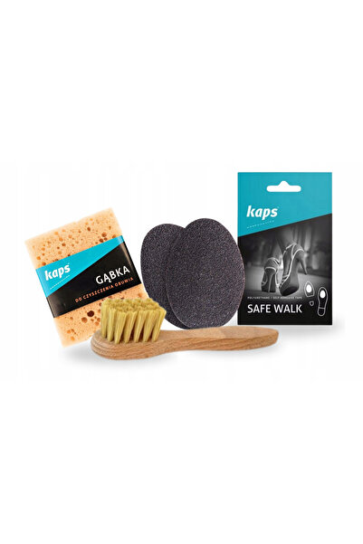 kaps Set de ingrijire a incaltamintei, Kaps, 3 in 1, Multicolor, Burete de cu...