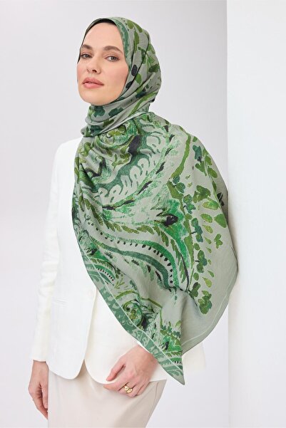 Silk Home Urban Hours Aurora Mold Green Mayda Shawl