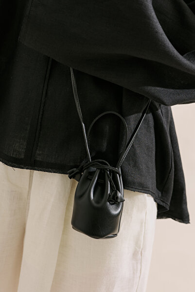 Manuka Lula Mini Drawstring Bag Black