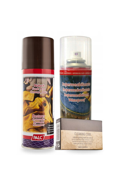 Palc Kit de restaurare pentru piele intoarsa si nubuc, varf, maro inchis, 200...