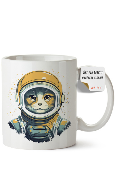 ET ERTAPASSAGE original creative designs Cat Design Printed Porcelain Mug (Do...