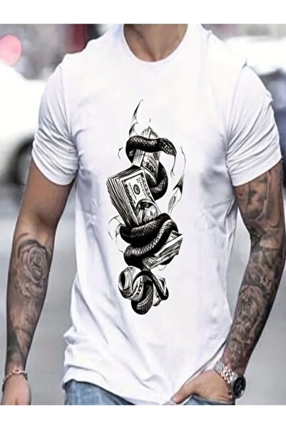 COZYWEAR White Printed Men's T-Shirt