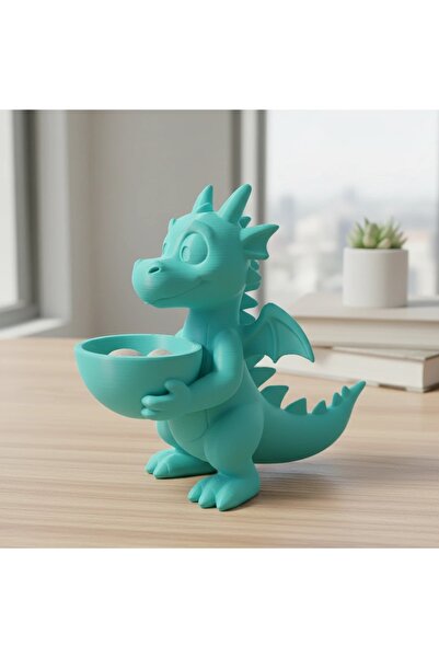 OEM Figurină Decorativă Dragon cu Mini Bol pentru Obiecte Mici