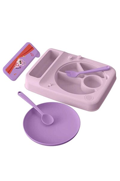 Generic Dy1412 Diarria Children's Food Feeding Set Soup Bowl Spoon Fork and L...