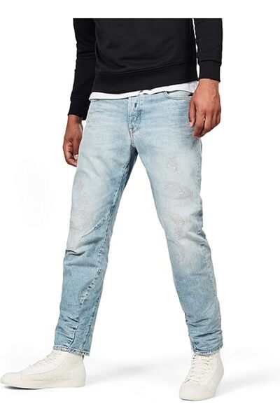 G-STAR RAW MEN LIGHT BLUE DENIM PANTS