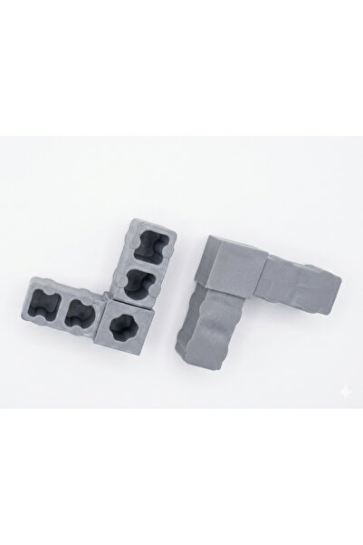 Smyrna Pvc Takoz 2 li ALÜMİNYUM KUTU PROFİL KUŞ KAFESİ RAF SİSTEMİ KUTU 18X18...