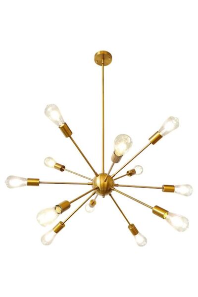 Cojom Candelabru Sferic 12XE27, auriu, diametru 1m