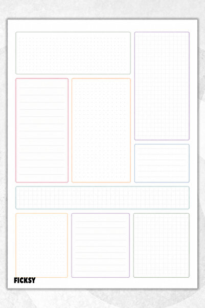 Ficksy Timeless Multi-Purpose Daily Weekly Monthly Planner - A4 Size To Do - ...