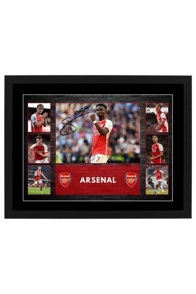 HWC Trading Arsenal FC 2023 Framed Memorabilia A3 Poster - Pre-Printed Autogr...