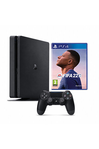 Sony PlayStation 4 SLIM PS 4 Consolă 500 GB + Controller + FIFA 22 Second-Han...