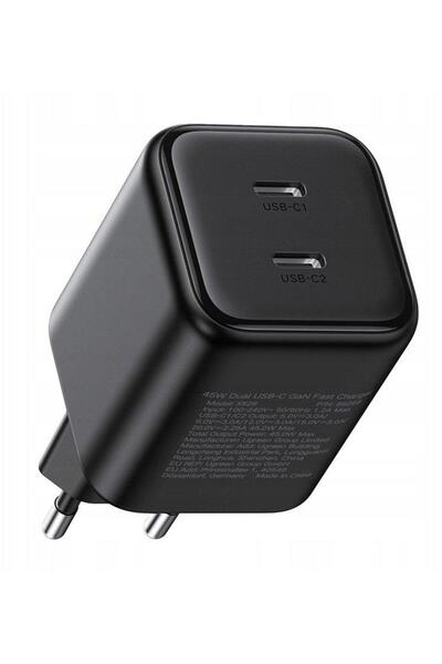 Ugreen X526 45W Dual USB-C GaN Wall Charger, Black
