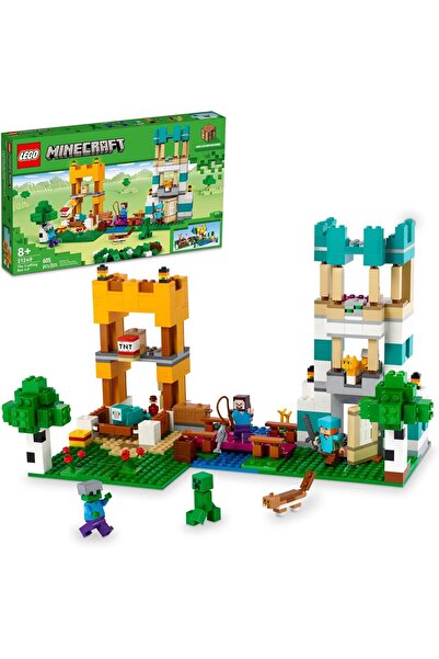 LEGO 21249 ماينكرافت ذا بيلدينج بوكس 4.0، مجموعة 2 في 1؛ اصنع أبراج النهر أو ...
