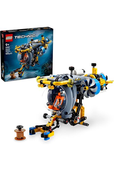 LEGO Technic Deep-Sea Research Submarine Toy - Vehicle Set with Spinning Prop...