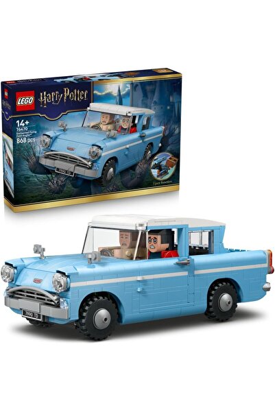 LEGO نموذج سيارة هاري بوتر السحرية الطائرة فورد أنجليا - مع شخصيات هاري ورون ...