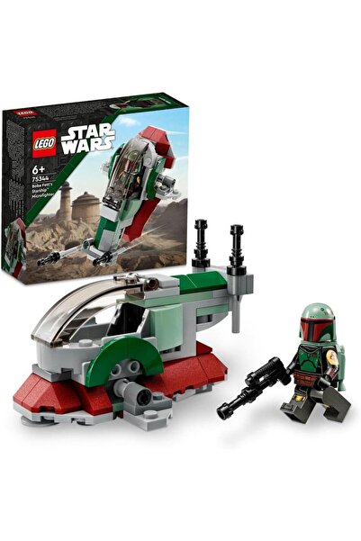 LEGO 75344 ميكروفايتر سفينة بوبا فيت من حرب النجوم، مركبة لعبة قابلة للبناء