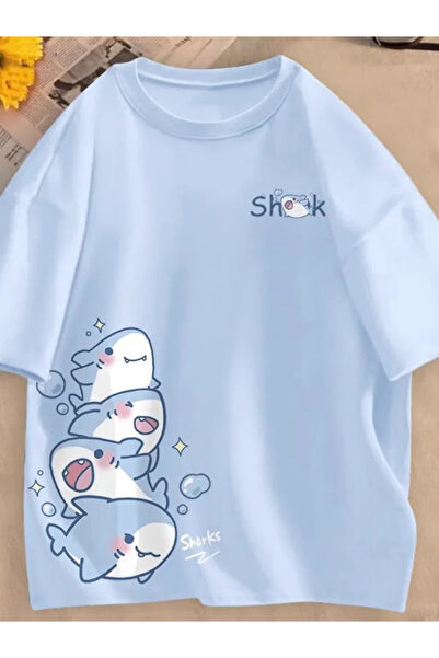 Unisex Oversize t-shirt- yazlık rahat kalıp pamuklu tişört