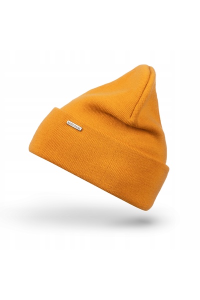 Brødrene Caciula tip beanie dama, Brodrene, Acril, 55-58 cm, Galben