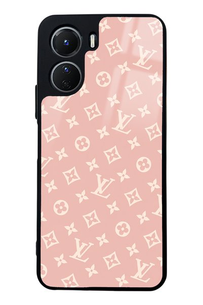 Spoyi غطاء هاتف لامع بتصميم Vivo Y16 Pink LV