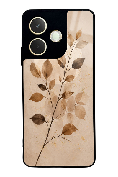 Spoyi Oppo A5 Pro Autumn Minimal Leaf Design Glossy Phone Case