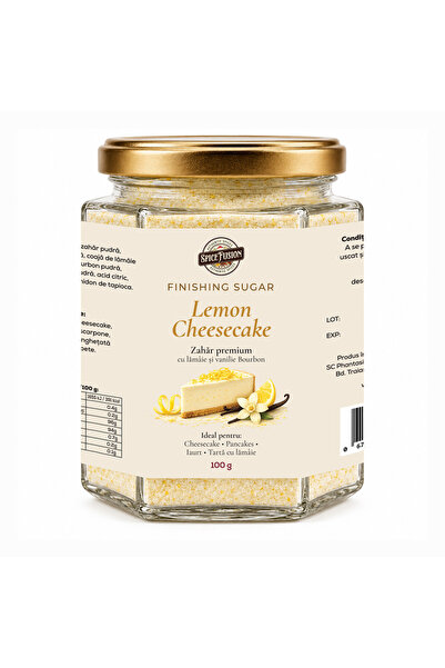 SpiceFusion Zahăr Aromatizat Lemon Cheesecake - Finishing Sugar