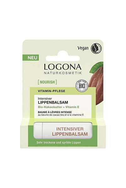 Logona Βιολογικό βάλσαμο χειλιών με βούτυρο κακάο, 4,6γρ.