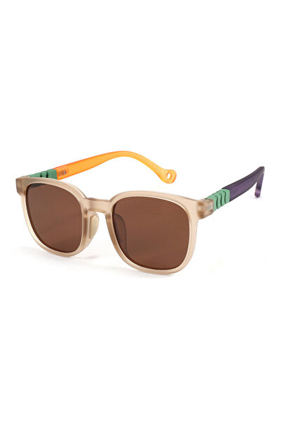 Techsuit - Kids Polarized Sunglasses (9694) - UV Protection, Brown Lens, TR F...