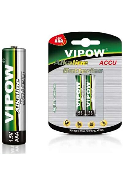 Vipow Baterie Alcalină 1.5V AAA-LR03 / Blister, 2 bucăți/set