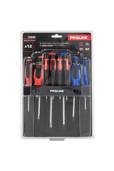 Proline Set Surubelnite S2 Maner Soft-touch Cu Suport - 12p.