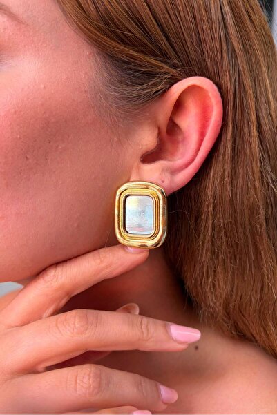 Charmist Steel Gold Silver Colored Alba Earrings