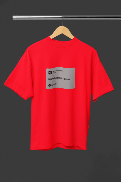 MG Drake Printed Crewneck Cotton Oversize Fit Unisex Short Sleeve Tshirt