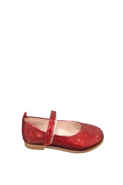 Kidimo Girls' Shiny Silvery Ballet Flats