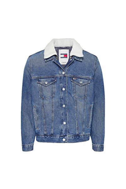Tommy Hilfiger Jachetă bărbătească Ryan Sherpa 3-în-1 din denim tip trucker, ...